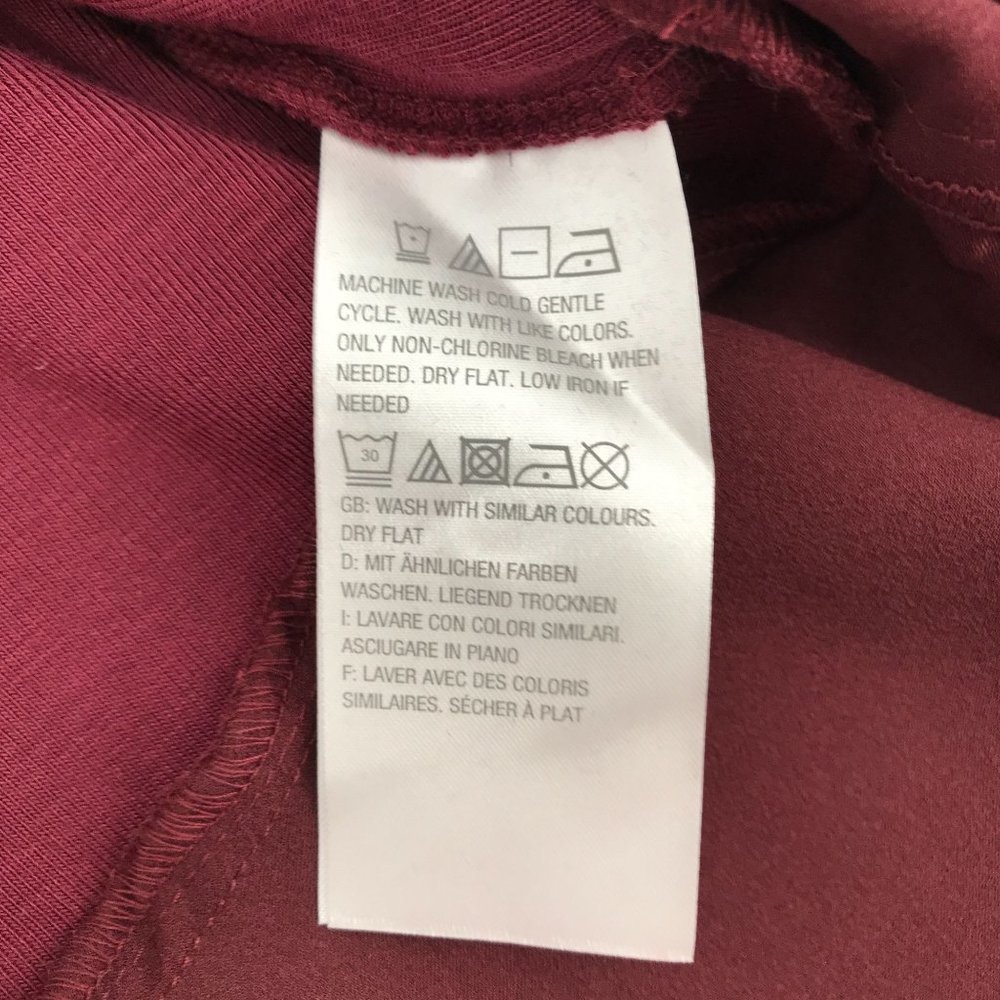 Lisa Rinna Womens Wine Slouchy Turtleneck  Lightweight Sweater Tunic Size 1X - Picture 8 of 10